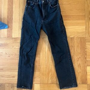 Abercrombie & Fitch Black Straight Leg Jeans